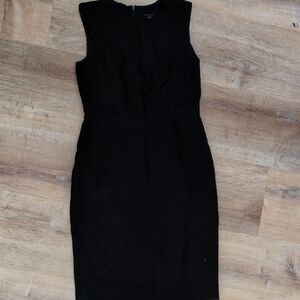 Ann Taylor Classic Black Midi Dress